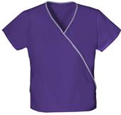 Cherokee Women's Mini Mock Wrap Scrub Top