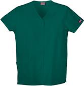 Cherokee Women's Snap Front Scrub Top