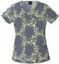 Baby Phat Women's All Entwined Scrub Top Mock Wrap