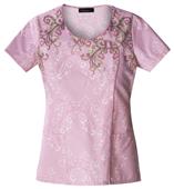 Baby Phat Women's If It's Not Baroque Scrubs Top