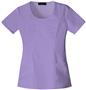 Baby Phat Women's Scoop Neck Scrubs Lavender Top
