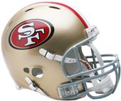 NFL 49ers On-Field Full Size Helmet (Revolution)