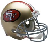 NFL 49ers (64-95) On-Field Full Size Helmet -TB NFL 49ers (64-95) On-Field Full Size Helmet -TB