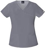 Baby Phat Womens The Top Scrubs Mock Wrap Top