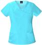 Baby Phat Womens The Top Scrubs Mock Wrap Top