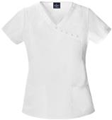 Baby Phat Womens The Top Scrubs Mock Wrap Top