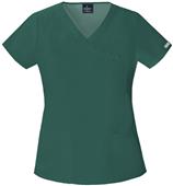 Baby Phat Womens The Top Scrubs Mock Wrap Top