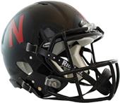 NCAA Nebraska Black Speed Authentic Helmet NCAA Nebraska Black Speed Authentic Helmet