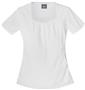 Baby Phat Women's Round Neck Burn-Out Scrubs Top