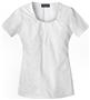 Baby Phat Women's Scoop Neck Burn-Out Scrubs Top