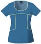 Baby Phat Women's Scoop Neck Scrubs Top