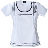 Baby Phat Women's Round Neck Scrubs Top