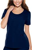 Baby Phat Women's Round Neck Scrubs Top