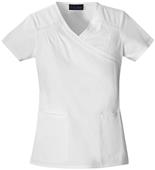 Baby Phat Women's Mock Wrap Scrubs Top