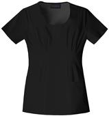 Baby Phat Women's Round Neck Scrubs Top