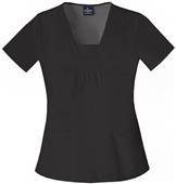 Baby Phat Women's Square Neck Scrubs Top