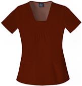 Baby Phat Women's Square Neck Scrubs Top