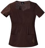 Baby Phat Women's Burn-Out Scrubs Top