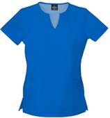 Baby Phat Women's Mock Wrap Scrubs Top