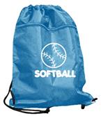SOFTBALL DRAWSTRING BACKPACK softball bag