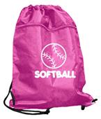 SOFTBALL DRAWSTRING BACKPACK softball bag
