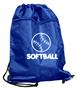 SOFTBALL DRAWSTRING BACKPACK softball bag