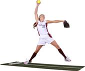 Promounds Jennie Finch Softball Mat w/Powerline Promounds Jennie Finch Softball Mat w/Powerline