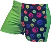 Gem Gear 4 Panel Green Happy Face Shorts