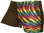 Gem Gear 4 Panel Tie Dye Zebra Compression Shorts
