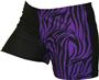 Gem Gear 4 Panel Purple Zebra Compression Shorts