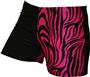 Gem Gear 4 Panel Pink Zebra Compression Shorts