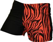 Gem Gear 4 Panel Orange Zebra Compression Shorts
