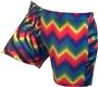 Gem Gear 4 Panel Zebra/Zig Zag Tie Dye Shorts