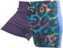 Gem Gear 4 Panel Purple Neon Tie Dye Leopard Short