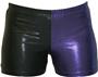 Gem Gear 4 Panel Purple Metallic Compression Short