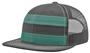 Richardson Adjustable Striped Mesh Back Cap
