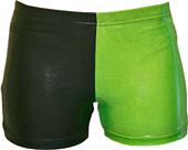 Gem Gear 4 Panel Neon Green Metallic Shorts Gem Gear 4 Panel Neon Green Metallic Shorts