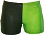Gem Gear 4 Panel Neon Green Metallic Shorts