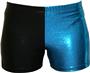 Gem Gear 4 Panel Turquoise Metallic Shorts