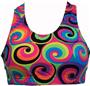Gem Gear 60's Swirl Racer Back Sports Bra