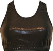 Gem Gear Black Metallic Racer Back Sports Bra Gem Gear Black Metallic Racer Back Sports Bra