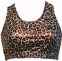 Gem Gear Brown Leopard Metallic Racer Back Bra