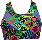 Gem Gear Checked Out Racer Back Sports Bra Gem Gear Checked Out Racer Back Sports Bra