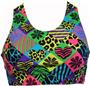 Gem Gear Checked Out Racer Back Sports Bra