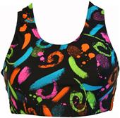 Gem Gear Fingerpaint Racer Back Sports Bra