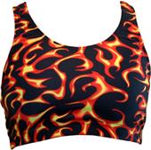 Gem Gear Red Flames Racer Back Sports Bra