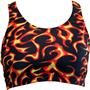 Gem Gear Red Flames Racer Back Sports Bra