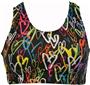 Gem Gear Neon Hearts Racer Back Bra