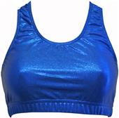 Gem Gear Royal Metallic Racer Back Sports Bra Gem Gear Royal Metallic Racer Back Sports Bra
