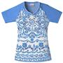 Skechers Women's Key-hole Button Scrub Top